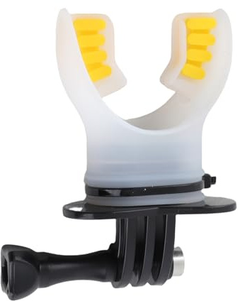 Akozon Supporto per di Bocca per Action Camera Xiaoyi per Surf, Immersioni e Pattinaggio, Comodo e Sicuro, (BLACK)