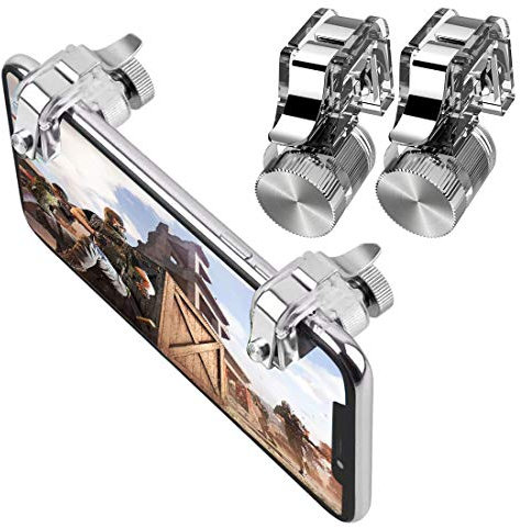 Morza 1 Paar Handy-Spiel Joystick Feuer Aim-Taste Auslöser R11 Shooter Metallschlüssel Gamepad Ersatz für PUBG