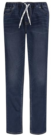Levi's LVB SKINNY DOBBY PULL ON PANTS, Pantaloni Bambini e ragazzi, Blu (Blackberry River), 3 anni