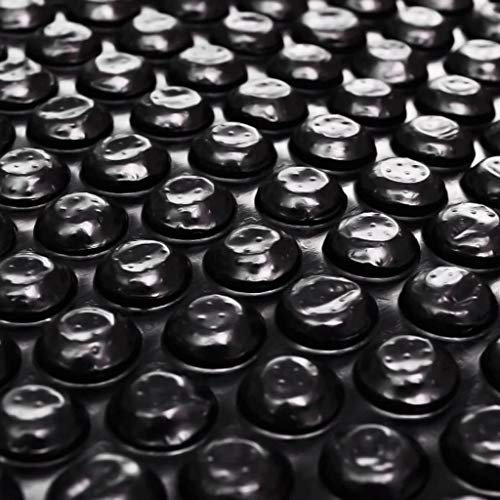 Tidyard Poolabdeckung Treibende Pool Solarfolie Pool-Solarplane Wärmeplane Wärmeplane Abdeckplane Solarplane Solarabdeckung Schwarz 260x160 cm PE