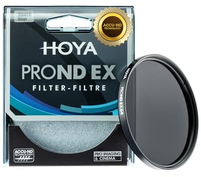 Hoya PRO ND-EX ND64 82mm ND Filter – 6-Stop Neutral Density Filter for Long Exposure & Motion Blur – ACCU-ND Tech for True Color – Infrared Block – Optical Glass – Aluminum Frame – Stackable