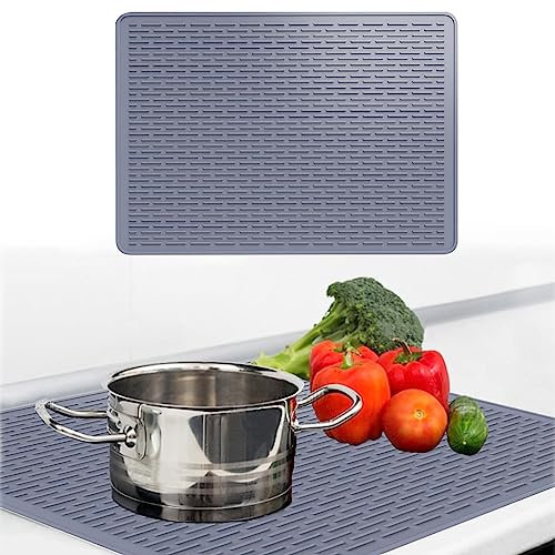 Tapa Encimera Gas, Protector Placa Induccion 71 * 50cm, Alfombrilla de Silicona para Placa de Inducción, para Cocina Eléctrica, Estera Protectora de Encimera para Freidora