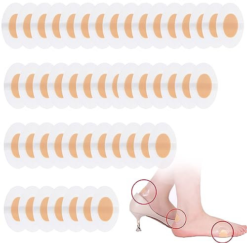BSITSSS 40 Stück Blasenpflaster Ferse, Hydrokolloid Pflaster Blasenpflaster Wandern, Wasserdicht Fersenpflaster Blister Plaster, Selbstklebende Blasenpflaster für Vorfuß Ferse Fersenschutz, Schutzhaut