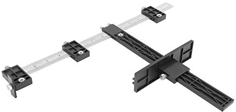 Fdit Strumento di Istruzioni di Perforazione Multifunzione con Scala per un Semplice Produttore di Armadietti per L'installazione della Maniglia e Famiglie in Plastica ABS