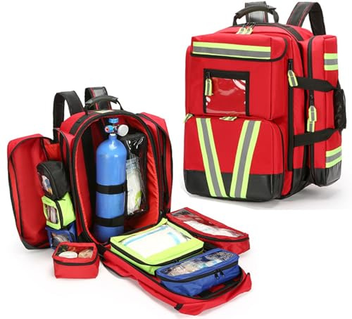 Zaino di pronto soccorso, kit medico di emergenza, zaino per campeggio, escursionismo, trekking, salute domestica e primi soccorritori