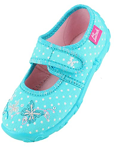 Beck Magic, Pantofole a Collo Basso Bambine e Ragazze, Turchese, 27 EU