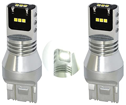 MCK Auto – T20 7440 W21 LED Canbus-glödlampor dagsljuslampor DRL omvänd vit mycket ljus och utan fel kompatibel med A1 116i 120i 118d 120d 118i – EB5R1 – Förvandla din åktur