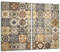 TMK | Herdabdeckplatten 2 Teilig 2x30x52 cm Ceranfeldabdeckung Küche Elektroherd Induktion Herdschutz Spritzschutz Glasplatte Schneidebrett Mosaik