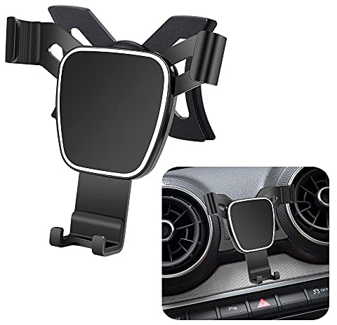 LUNQIN Support de téléphone de voiture pour Audi Q2 2018-2024 - Accessoires automobiles - Support de navigation - Décoration intérieure - Support de téléphone portable