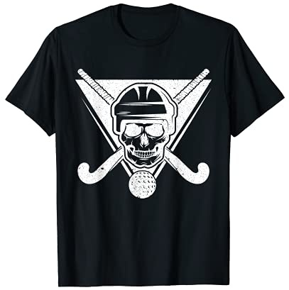 Skull field hockey gift field hockey player gift T-Shirt