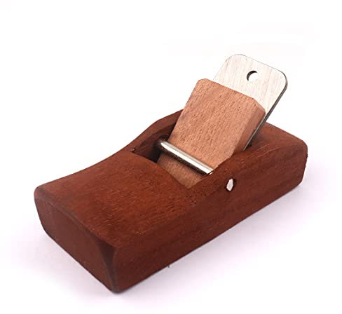 Atoplee Wood Hand Planes , Mini and Portable Woodworking Edge Trimming Plane for Edge Rounding Corner Rounding, with 1 Planer Blade and 1 Wood Fixer