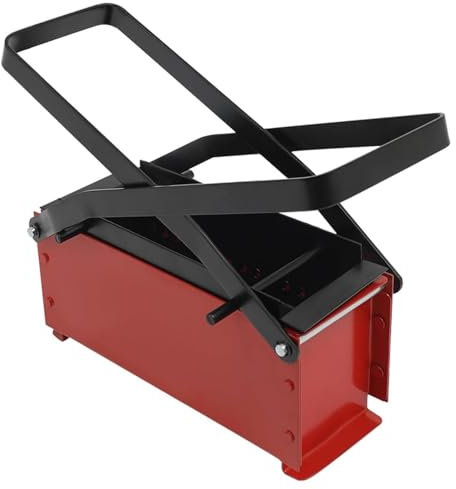 Yumneo Prensa de ladrillos | Máquina para hacer ladrillos de periódicos | Prensa de reciclaje para hacer briquetas de periódicos, máquina manual de residuos de papel para calentar estufas de fuego