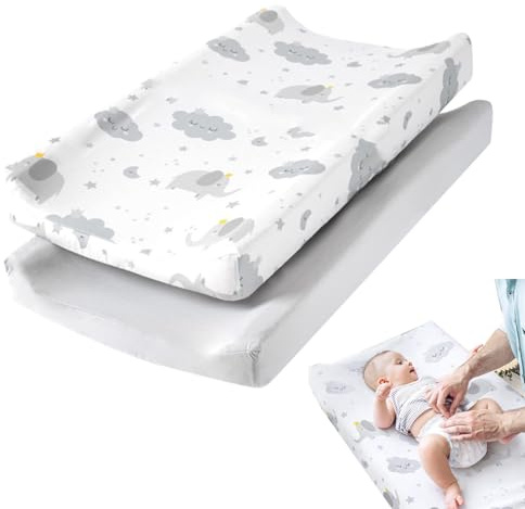 Oaygat Lot de 2 housses de matelas à langer respirantes pour matelas à langer