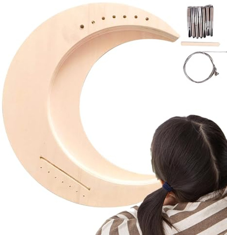 Lyre Kit - Kit per strumenti per strumenti in legno portatile | Kit musicale interattivo per bambini, amanti della musica e principianti, crea la tua arpa per verricello con un facile incontro, ottimo
