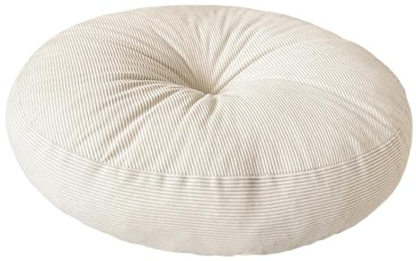 FytStycale Cuscino da Pavimento Rotondo Cuscino Tatami Giapponese Seduta da Terra Pouf Morbido Spesso E di Supporto Adatto per Adulti E Bambini in Camera da Let, Beige