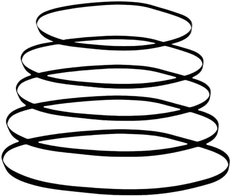 Premium Turntable Belt Replacement for Technics and Pioneer - 5 Sizes Folded Length 121,172,178,190,195mm Japanese Rubber Drive Belt Kit