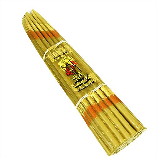 NKlaus Candele da altare Candele rituali Jerusalem 33 Candela NUOVA gialla 36312