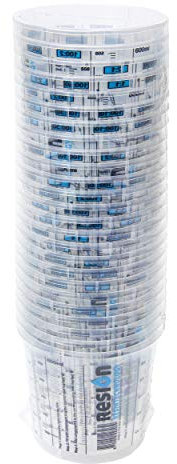 RESION 25 x tasses de mélange de peinture | 650ml | peinture, époxy, polyester | Avec un rapport de mélange clair sur la tasse à mesurer