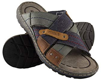 Zerimar Sandalias de Cuero para Hombre | Chanclas de Verano | Calzado Vestir y Casual