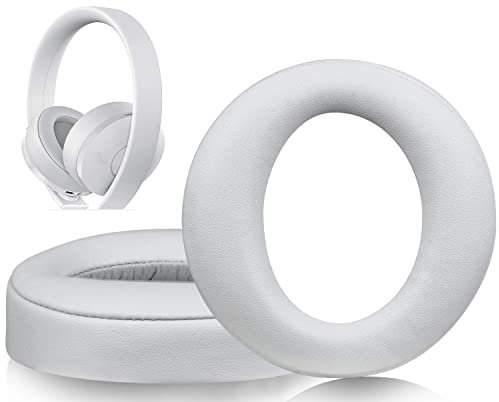 SOULWIT Cuscinetti Auricolari per Sony Cuffie New Gold Wireless PS4, Cuscinetti Auricolari di ricambio per Versione 2018, Modello di Cuffia CUHYA-0080 -Grigio