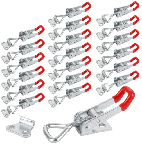 WOPPLXY 20 Stück 150kg Spannverschluss, GH-4001 Kistenverschluss, Stahl Schnappverschluss für Kisten, Schublade, Schrank, Tür Fenster