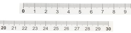 PATIKIL Règle Adhésive, 5 Pack 30cm Ruban à Mesurer Autocollant Ruban Adhésif Imperméable pour Établi Machine à Coudre Table à Dessin, Transparent.