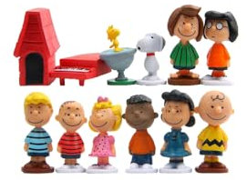 SMLHPARTY Birthday Party Supplies 12pcs Art Deco Figurines Cake Toppers Decorative Figurines