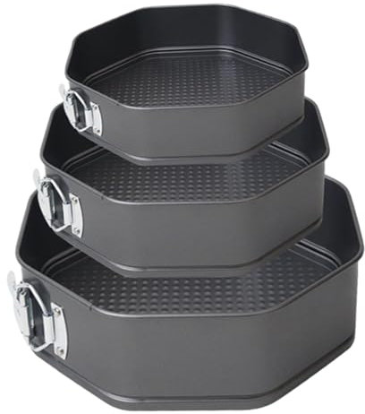 Backformen-Set – Backform aus Kohlenstoffstahl, Form aus Kohlenstoffstahl | 3 Stück Antihaft-Schokoladenkuchenform, Küchenbackformen für Käsekuchen, Joghurtkuchen, Mousse, Kaffeekuchen, Lasagne, Kekse