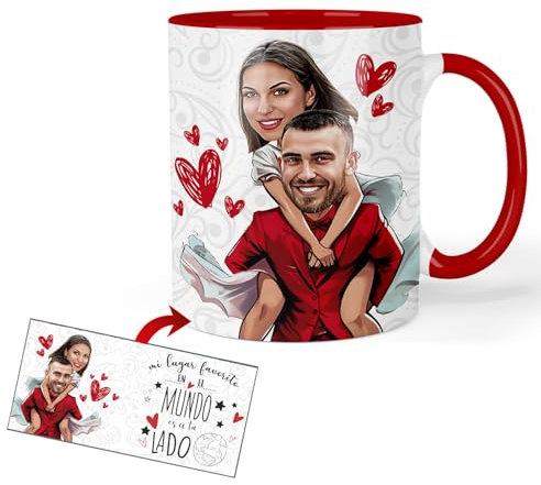 Kembilove Taza personalizada | Regalo personalizado | Tazas personalizada con foto | Tazas originales para regalar | Regalos personalizados | Tazas personalizadas San Valentín (Modelo 3)