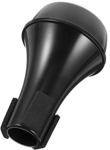 NOLITOY Silenzatore Tromba Mini in Abs Nero Muta per Pratica Silenziosa Compatibile con Trombe per Principianti Leggero e Compatto per Uso Domestico e Mobilità