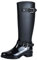 Jamron Donne Elegante Neve Pioggia Festival Alti Talloni Regolabile Cinturino in Fibbia Alto Ginocchio Zip Stivali di Gomma Nero SN02006 EU38