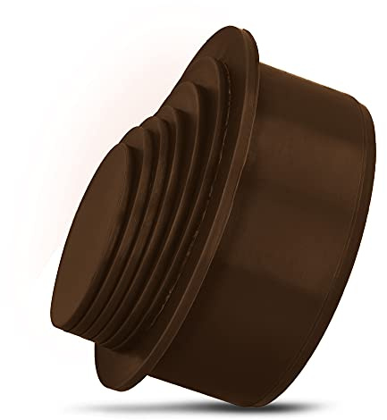 HT KG Rohr Reduzierverbinder Ø 110 mm DN 100 Braun Mehrstufig Ø 63-100 mm Reduzierstück Adapter Fallrohrfilter | Reduktion Rohrreduzierung Übergang Rinnenfallrohr Minderer | Abwasser Installation