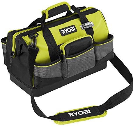 RYOBI - Sac avec fond renforcé (38 x 29 x 20,5 cm) pour 1 ou 2 outils - Capacité : 22L - Poignées et sangles rembourrées pour plus de confort - RSSSTB1