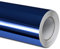 Folindo® Blau Chrom Autofolie (13€/m²) | 200 x 152 cm | Selbstklebende Luftkanal 3D Folie zur Auto Folierung | Blasenfrei
