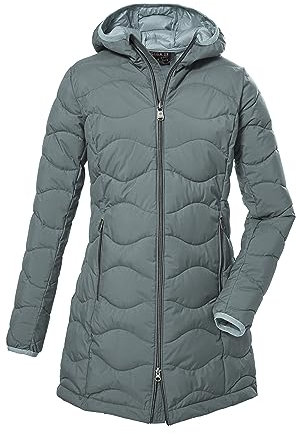 G.I.G.A. DX Damen Steppparka mit Kapuze/Funktionsparka in Daunenoptik GW 20 WMN QLTD PRK, aquaverde, 44, 39844-000