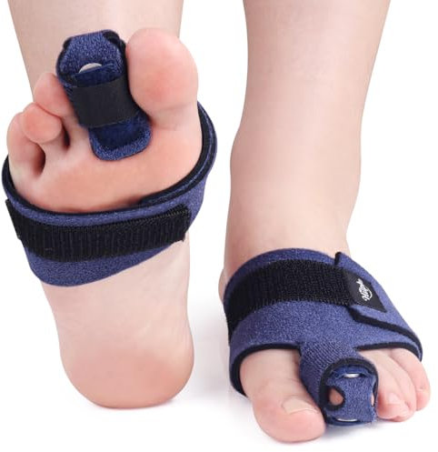 Hilph Hammerzehen Korrektur, Zehenschiene Zehenschutz für Hammerzehen, Zehenbegradiger Zehenglätter zur Stützen und Zehenfixierung, Krallenzehen, Gekrümmte, Gebrochenen Zehen, 2 Stück