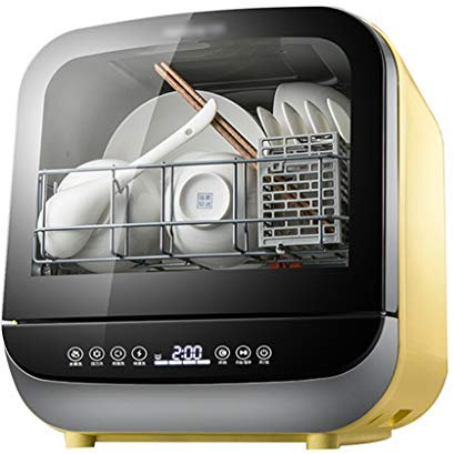 Lavavajillas Compacto De Mesa Lavavajillas con 4 Programas Lavavajillas De Mesa Lavavajillas Slimline Consumo De Agua: 5L (Color : Pink, Size : 37.8 * 41.2 * 42.2cm)