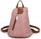ITALYSHOP24 OBC Damen Rucksack Schultertasche Umhängetasche Backpack Handtasche Crossover Crossbody Henkeltasche Reise Stadtrucksack Rosa