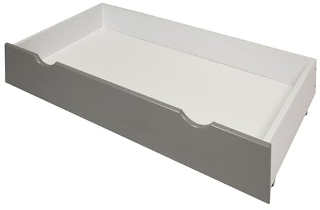 Viculii Baby Under Bed Grey Drawer - Space Saver Drawer Ideal Storage for Mini Cot - 100x50cm