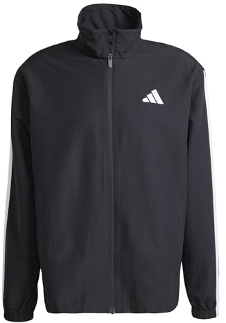 adidas Men's 3 STRIPES WOVEN TRACKSUITS, black, XL