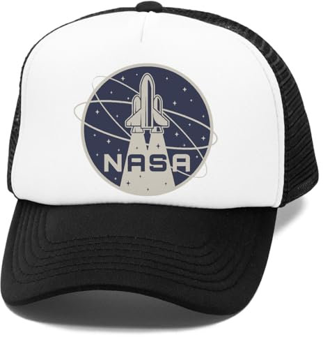 Ameretee Retro NASA Gorra De Béisbol para Niño, Unisex, Snapback