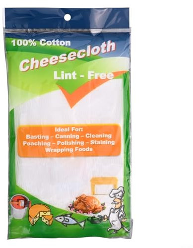 Stamigna riutilizzabile e lavabile, grado 20, tessuto di cotone per bracconaggio e avvolgere tacchino, 18,8 m