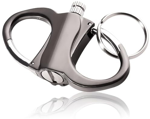 Accendino Portachiavi, Non Contiene Cherosene, Fiammiferi Permanenti in Metallo, Fiammiferi Antivento, per Campeggio All'aperto, Barbecue, Cucina, Regali per Uomini