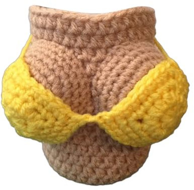 Bikini rimovibile da birra all'uncinetto, tazza da caffè, anti-scottatura, non scivola, copertura per bottiglia di protezione calda