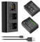 Neewer 2er Pack 1500mAh Ersatzakku für Panasonic DMW-BLC12 und Zwei USB Ladegeräte mit LCD Bildschirm Kompatibel mit Panasonic Lumix DMC-FZ200 DMC-FZ1000 DMC-G5 DMC-G6 DMC-G7usw