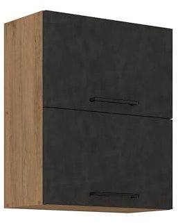 Vigo Hängeschrank 60 cm Eiche Lancelot Matera Grau Küchenzeile Küchenblock Küche