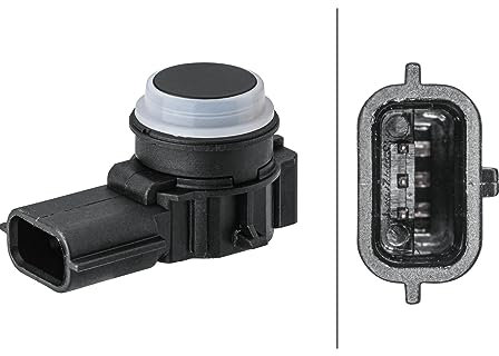 HELLA 6Px 358 141-761 Capteur, Aide Au Stationnement - 3Pôle - Inséré - Revernissable - Avec Bague De Fixation