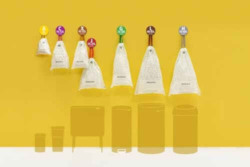 Brabantia Brand 3 Liters 10-Pack PerfectFit Bin Bags, Extra Strong, Tear Resistant, Code a