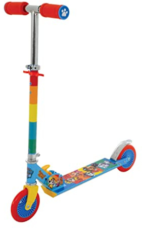 monopattino a 2 ruote licenza Paw Patrol, per bambini dai 3 anni, con sterzo regolabile in altezza. Pieghevole per un facile trasporto