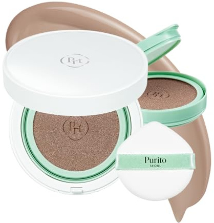 PURITO BB Cushion #21 Light Beige for Sensitive Skin, 0.52 fl.oz